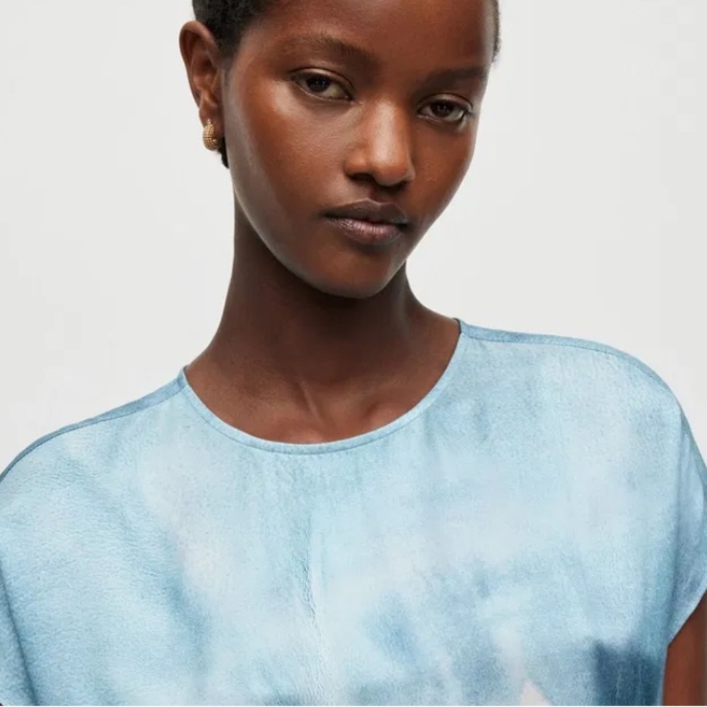 ALLSAINTS Etta Mariana Silk Blend TieDye Dress-NWT in Packaging Sz. UK16/US12 - Picture 4 of 6